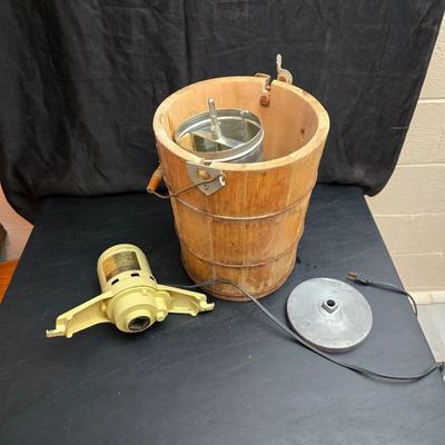 Vintage White Mountain electric ice cream maker.