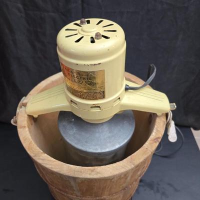 Vintage White Mountain electric ice cream maker.