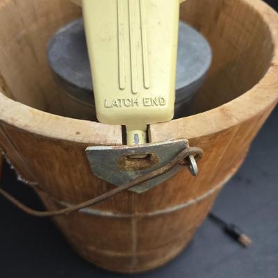 Vintage White Mountain electric ice cream maker.