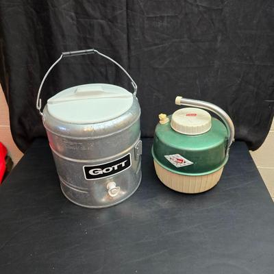 Vintage water coolers - Gott and Coleman