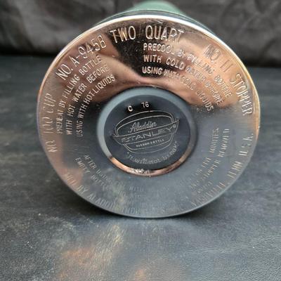 Two vintage thermoses /vacuum bottles - Uno-Vac unbreakable stainless-steel thermos & 1976 Aladdin Stanley 2-quart vacuum bottle,...