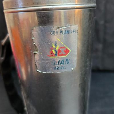 Two vintage thermoses /vacuum bottles - Uno-Vac unbreakable stainless-steel thermos & 1976 Aladdin Stanley 2-quart vacuum bottle,...