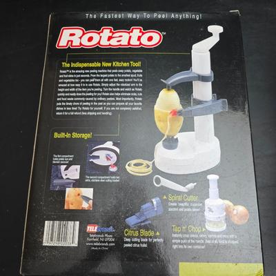 Small kitchen appliances - vintage Krups Universal Compact folding electric food slicer -Rotato automatic fruit and vegetable peeler with...