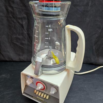 Vintage Ronson Cook 'n' Stir blender Model MK-2 - with an original Silvermark toss & chop salad chopper kitchen utensil....