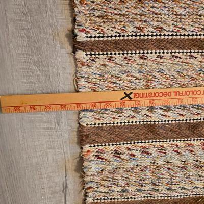 Working Space heater fireplace Model SF57C-17A00 with brown braided throw rug