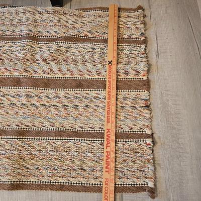 Working Space heater fireplace Model SF57C-17A00 with brown braided throw rug