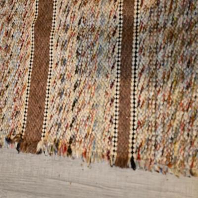 Working Space heater fireplace Model SF57C-17A00 with brown braided throw rug