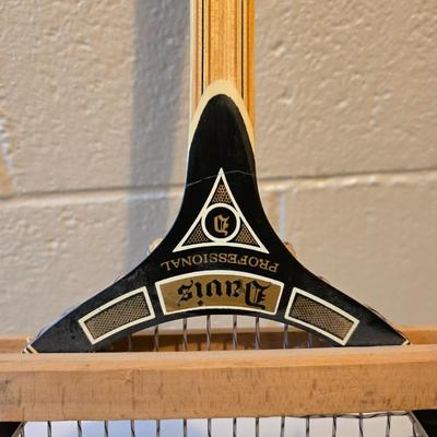 Sports are great fun! Basketball - plastic bowling pins with ball - Vintage T.A. Davis wooden tennis racket-Renewa Grip Exerciser Circular