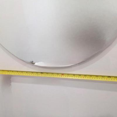 Sale Photo Thumbnail #87: This contemporary geometric acrylic mirror will add fun to any space. There are a few blemish spots on the bottom edge of the mirror, please zoom in on pictures to inspect closer. I wouldn't say they are highly noticeable but want to make you aware. The s