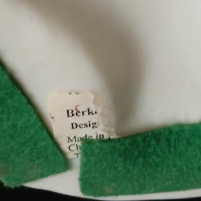 Framed cross stitch Angel with collection of Angel figures