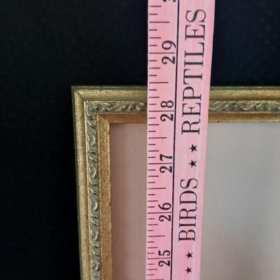 Framed cross stitch Angel with collection of Angel figures