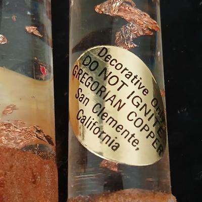 Matching Cherub angel candle sticks Victorian like, two Gregorian copper candles and two gold angel figures