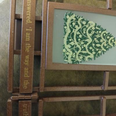 Mostly vintage Christmas decor - ornaments - angels - centerpiece greenery - wreath - platters and more