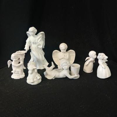 Porcelain angels - Mostly Napcoware import Japan - Hallmark - Avon