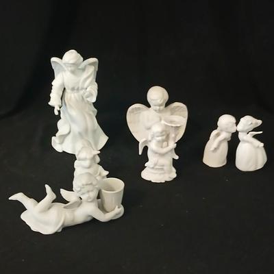 Porcelain angels - Mostly Napcoware import Japan - Hallmark - Avon