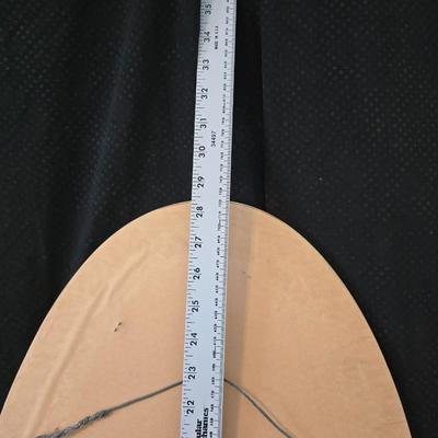 Large oval gold framed mirror with two matching /really close to matching gold decorative picture frames