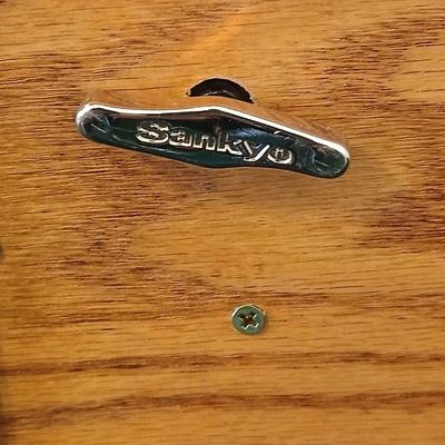 Wooden musical box with an inlay design of a flying pheasant - Sankyo Orpheus music box movement - Sherm Pehrson "Early Morning...