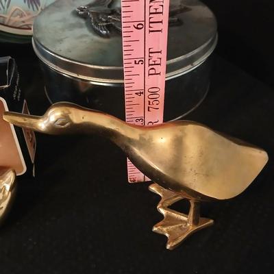 It's all about the Mallards! Mallard ducks in flight tin - Duck mugs - Solid Brass ducks - two additional duck themed tins