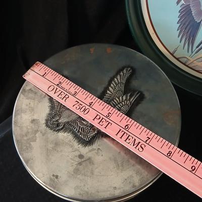 It's all about the Mallards! Mallard ducks in flight tin - Duck mugs - Solid Brass ducks - two additional duck themed tins