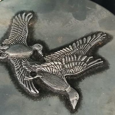 It's all about the Mallards! Mallard ducks in flight tin - Duck mugs - Solid Brass ducks - two additional duck themed tins