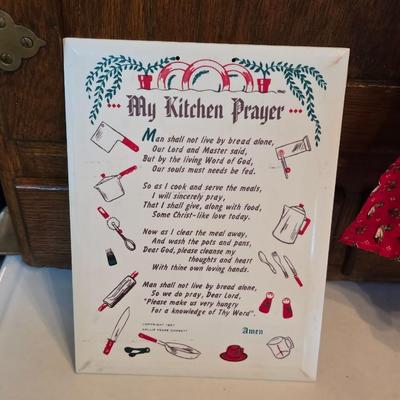 Country themed kitchen items - Cookbooks - Lord's Prayer-Brass candle sticks and much more