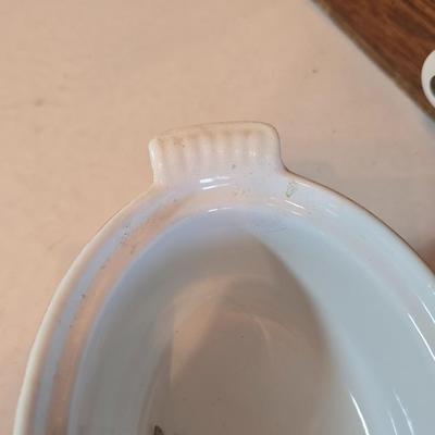 1950s Flame Cocotte Single Small Lidded Oval Pot 2 Cups Vintage Descoware Belgium Cast Iron Enameled French Cookware