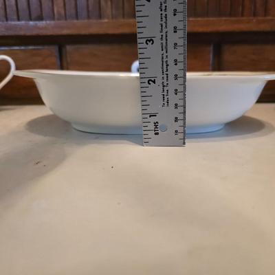 Noritake Versatone Asian Bouquet pattern - 4-piece place setting Plates with oval bowl, sugar & creamer, platter & mugs