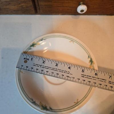 Noritake Versatone Asian Bouquet pattern -Assorted replacement plates & mugs with white corelle bowls