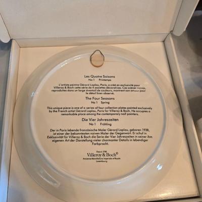 Holstien cow cookie jar - Villeroy & Brooch collectible plate - Cow napkin holder - creamer and more