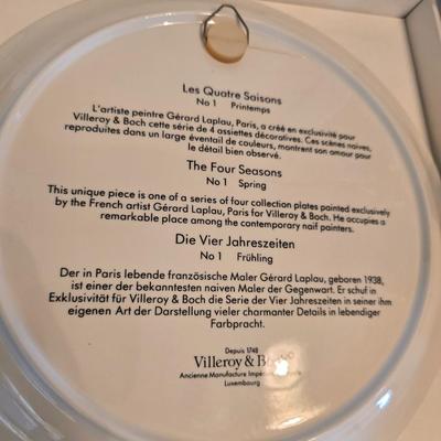 Holstien cow cookie jar - Villeroy & Brooch collectible plate - Cow napkin holder - creamer and more