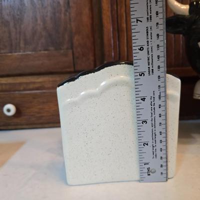 Holstien cow cookie jar - Villeroy & Brooch collectible plate - Cow napkin holder - creamer and more