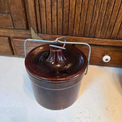 Cow shaped cutting board - Milk cookie jar- Crock with lid