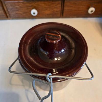 Cow shaped cutting board - Milk cookie jar- Crock with lid