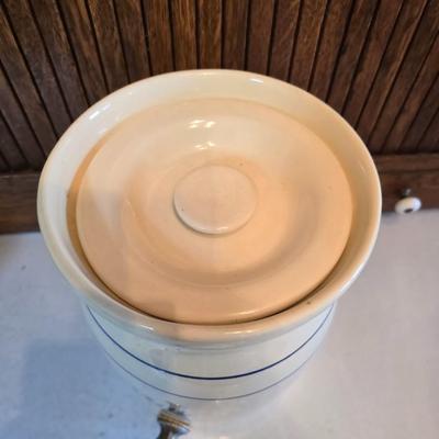 Cow shaped cutting board - Milk cookie jar- Crock with lid