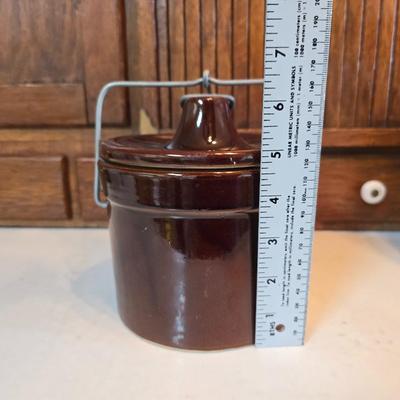 Cow shaped cutting board - Milk cookie jar- Crock with lid