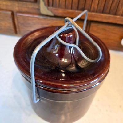 Cow shaped cutting board - Milk cookie jar- Crock with lid