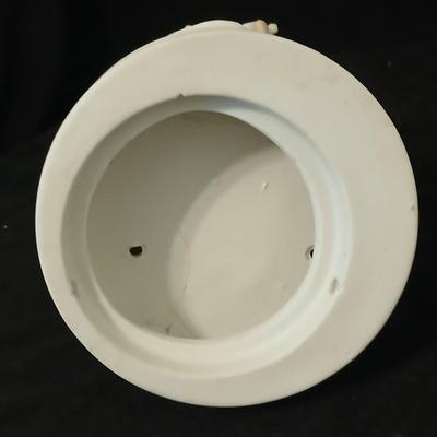 Two angel musical figures - and two small Enesco pocelain figures