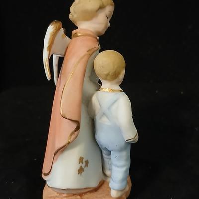 Angel figurines - Gobel angel figurine - Sanmyro porcelain guardian angel figurine featuring an angel leading a boy - and others