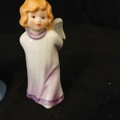 Angel figurines - Gobel angel figurine - Sanmyro porcelain guardian angel figurine featuring an angel leading a boy - and others