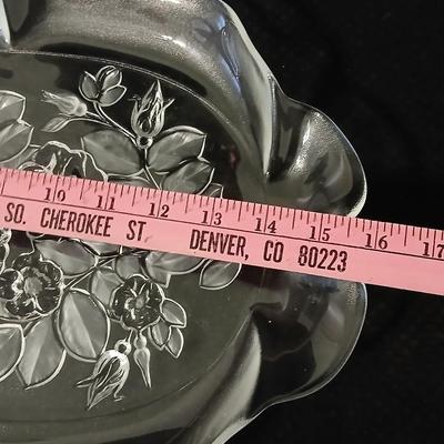 Wilton wedding Cake topper - Anniversary plate - 50th anniversary precious moments Bell - Bianca floral platter and a pink tone lace...