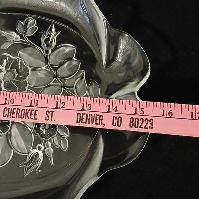 Wilton wedding Cake topper - Anniversary plate - 50th anniversary precious moments Bell - Bianca floral platter and a pink tone lace...