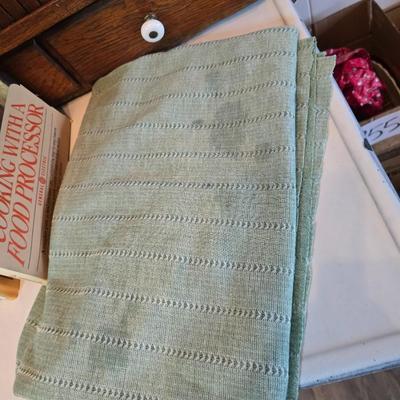 Vintage hand-hewn white birch dough bowl - cookbooks - apron - and other kitchen items