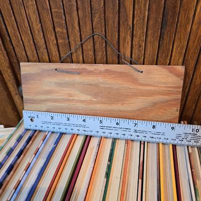 Vintage hand-hewn white birch dough bowl - cookbooks - apron - and other kitchen items