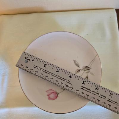 Vintage fine China dinnerware in the Dawn Rose pattern by Sango MCM China setting for Six - 6