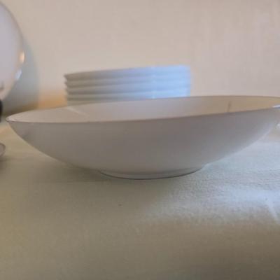 Vintage fine China dinnerware in the Dawn Rose pattern by Sango MCM China setting for Six - 6