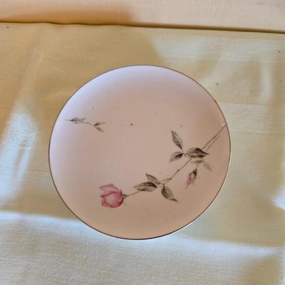 Vintage fine China dinnerware in the Dawn Rose pattern by Sango MCM China setting for Six - 6