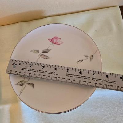 Vintage fine China dinnerware in the Dawn Rose pattern by Sango MCM China setting for Six - 6