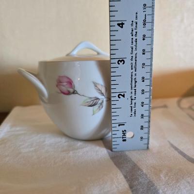 Serving pieces - Dawn Rose fine china dinnerware, manufactured by Sango and Style House in Japan.