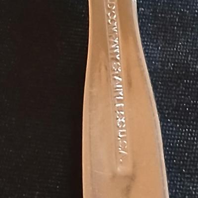 Old Company Stainless flatware -partial set with plastic serve ware pieces - large salad bowl - divided dishes - platter & bowl