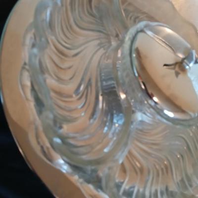 Kitchen metalware including mid-century modern chrome and pressed glass lazy Susan appetizer serving tray - metal trays - utensils and more